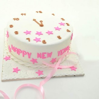 New year clock cake New Year Gifts Delivery Jaipur, Rajasthan